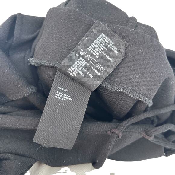 & Other Stories Tailored Jumpsuit Lace-Up Neckline Short Sleeve Black Size US 4 - Picture 12 of 12